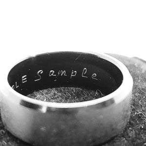 Custom Personalize Inside Ring Engraving Service - Opal And Findings
