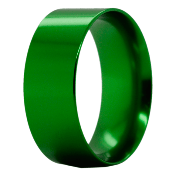 Anodized Green Aluminum Ring Core Insert - 8mm *Discontinued Stock*