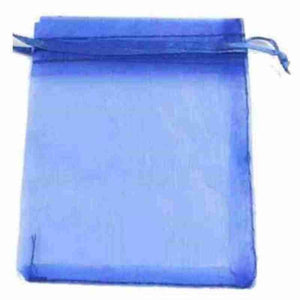 Jewelry Organza Gift Pouch - Blue - 50 Pack - Opal & Findings