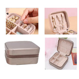 Multi Jewelry Ring Box Travel PU Leather Case