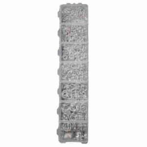 Jumpring Pack 1450pcs Silver Color One Set Box 3 4 5 6 7 8 10mm - Opal & Findings