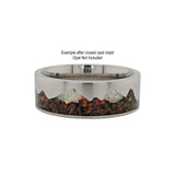 8mm Rocky Mountain Ring  Stainless Steel Ring Core Blank for Inlay