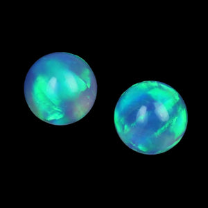 Lampworking Glassblowing Blue Opal With Green Fire 712