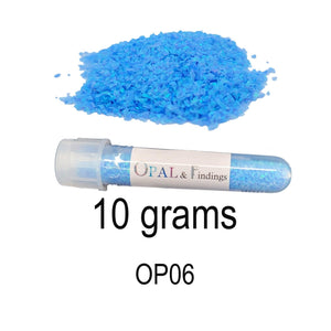 Bulk Crushed Blue Azure Opal 10 Grams OP06