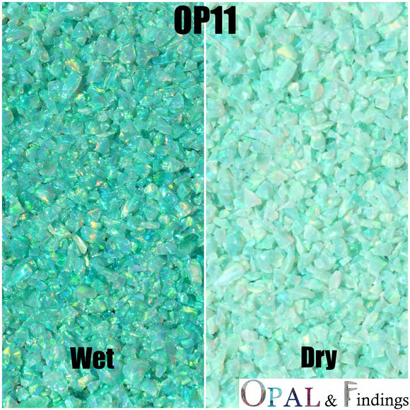 Crushed Opal - OP11 Kiwi - Opal And Findings