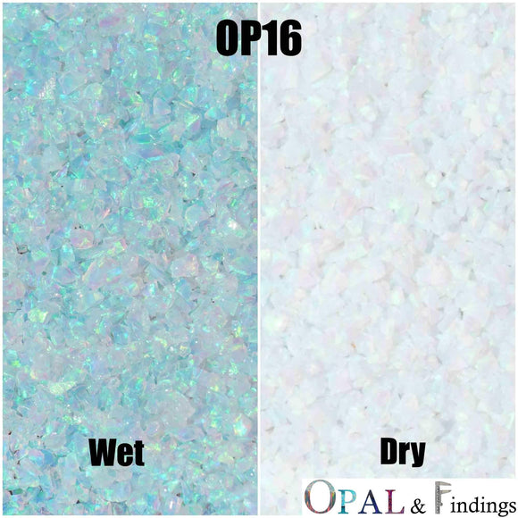 Crushed Opal - OP16 Multi-Green - Opal And Findings