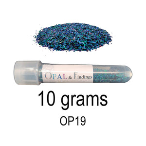 Bulk Crushed Black Opal #1 Opal 10 Grams OP19