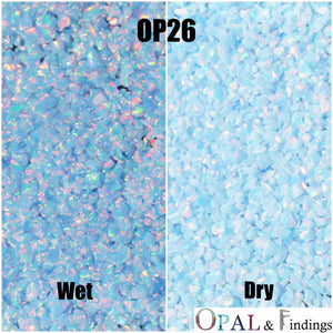 Crushed Opal - OP26 Cornflower Blue - Opal And Findings
