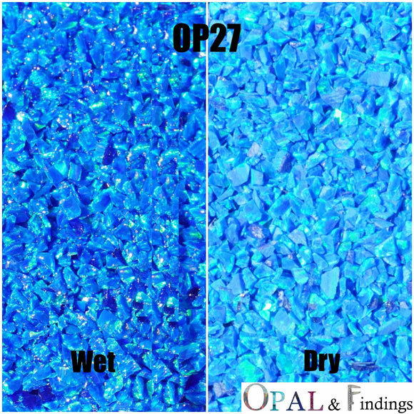 Crushed Opal - OP27 Royal Blue - Opal And Findings