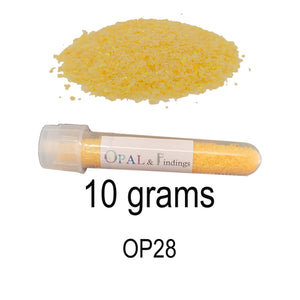 Bulk Crushed Lemon Yellow Opal 10 Grams OP04