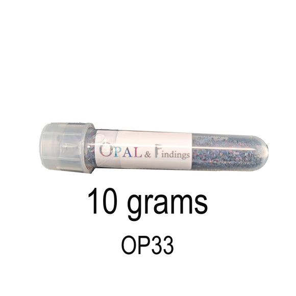 Bulk Crushed Black Opal #3 Opal 10 Grams OP33