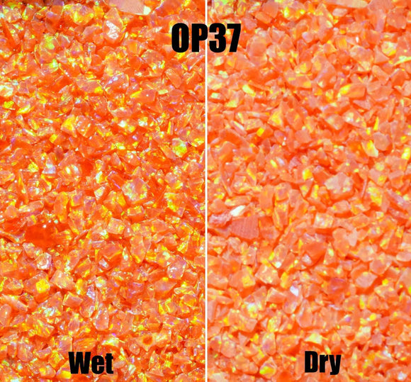Crushed Opal - OP37 Multi-Fire Opal - Opal And Findings