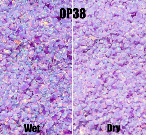 Crushed Opal - OP38 Multi-Lavender - Opal And Findings