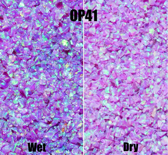Crushed Opal - OP41 Multi-Amethyst - Opal And Findings