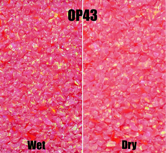 Crushed Opal - OP43 Hot Pink - Opal And Findings