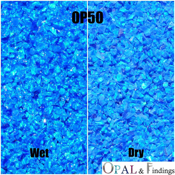 Crushed Opal - OP50 Sleepy Blue - Opal And Findings