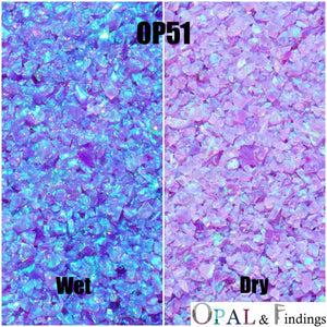 Sleepy Lavender Purple (OP51) Crushed Opal Jewelry Inlay Pens Urns