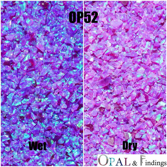 Crushed Opal - OP52 Sleepy Lavender 2 - Opal And Findings