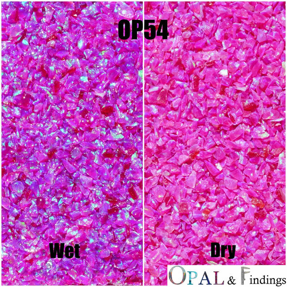 Crushed Opal - OP54 Sleepy Water Lily - Opal And Findings