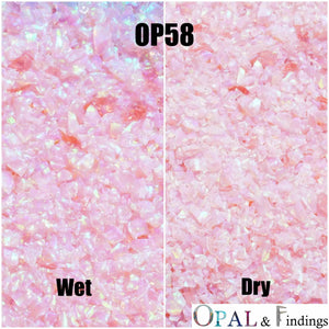 Crushed Opal - OP58 Carnation Pink - Opal And Findings