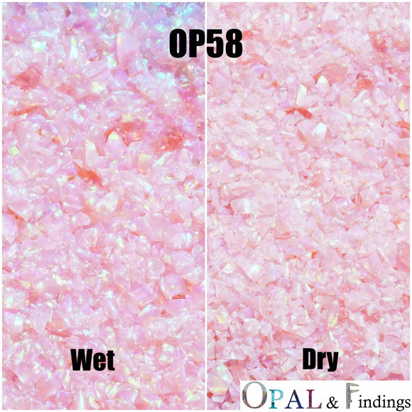 Crushed Opal - OP58 Carnation Pink - Opal And Findings