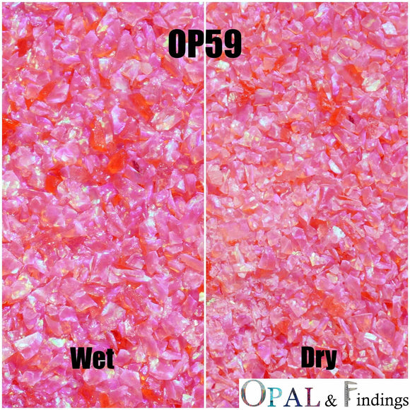 Crushed Opal - OP59 Mexican Pink - Opal And Findings
