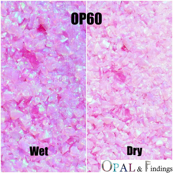 Crushed Opal - OP60 Heliotrope - Opal And Findings