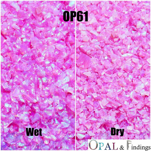 Crushed Opal - OP61 Orchid - Opal And Findings