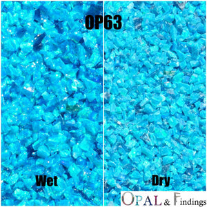 Crushed Opal - OP63 Lake Blue - Opal And Findings