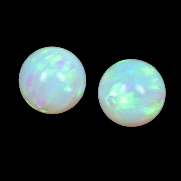 Lampworking Glassblowing White Opal With Green Fire 703