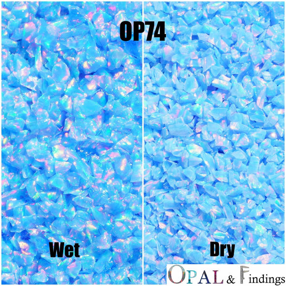 Crushed Opal - OP74 Multi-Cornflower - Opal And Findings