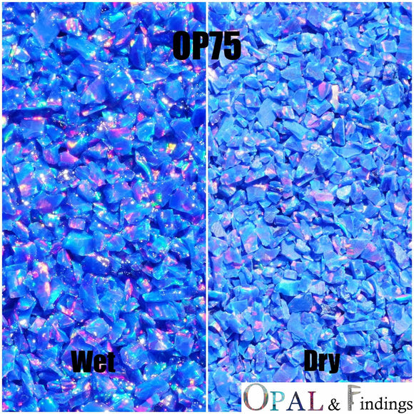 Crushed Opal - OP75 Starry Night - Opal And Findings