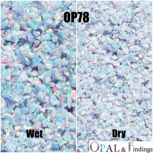 Crushed Opal - OP78 Blue Grey - Opal And Findings