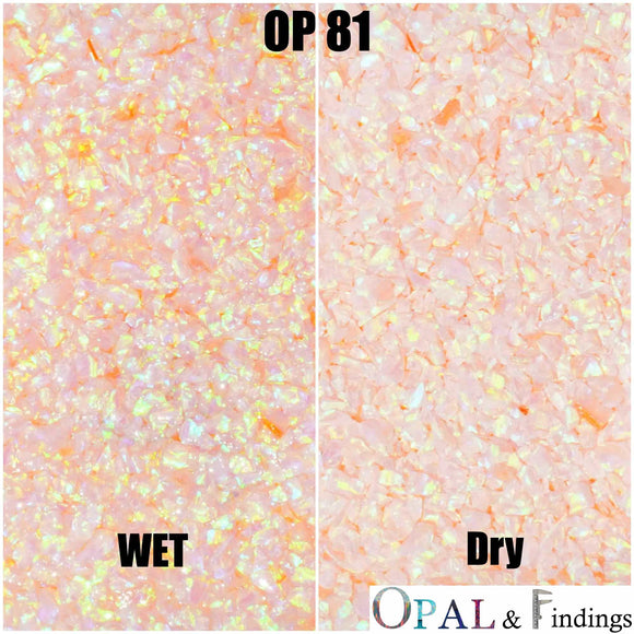 Crushed Opal - OP81 Peach - Opal And Findings