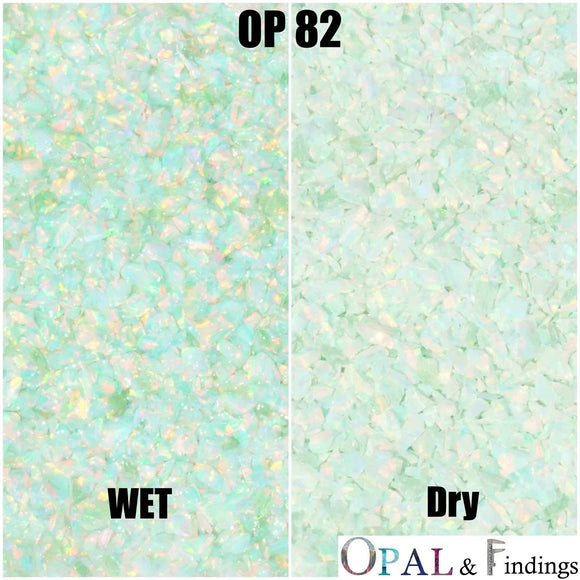 Crushed Opal - OP82 Green Apple - Opal And Findings