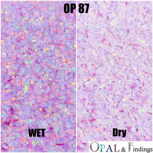 Crushed Opal - OP87 Unicorn Purple - Opal And Findings