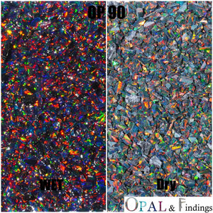 Crushed Opal - OP90 Black Opal 8 - Opal And Findings