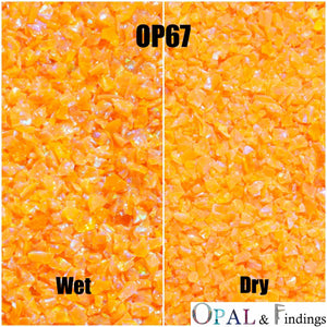 Crushed Opal - OP67 Amber - Opal And Findings