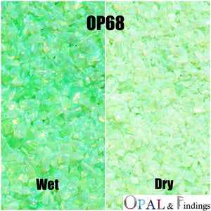 Crushed Opal - OP68 Spring Bud - Opal And Findings