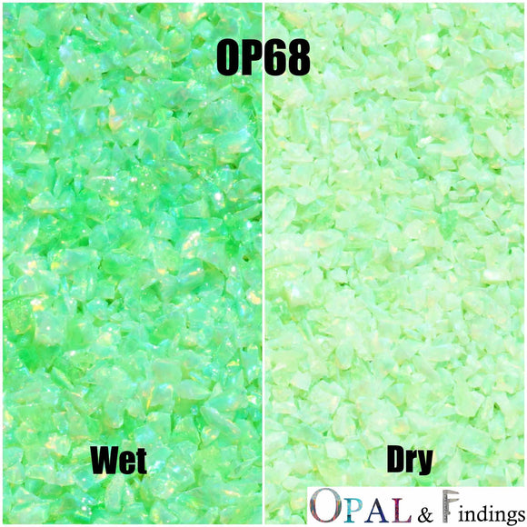 Crushed Opal - OP68 Spring Bud - Opal And Findings