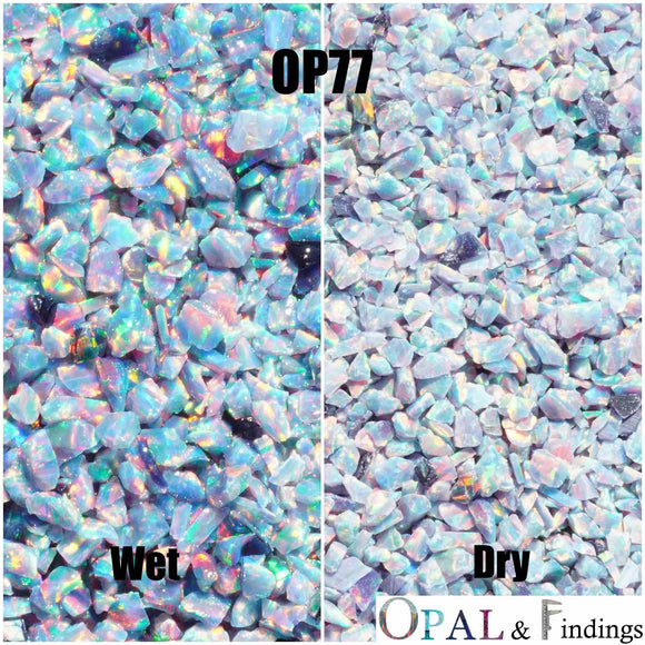 Crushed Opal - OP77 Royal Blue Grey - Opal And Findings