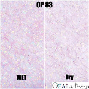 Crushed Opal - OP83 Pink Snow - Opal And Findings