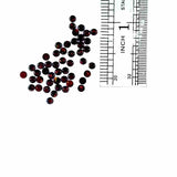 3mm Round Opal Cabochon - OP89 Black Opal# 7 Dark Red - Opal & Findings