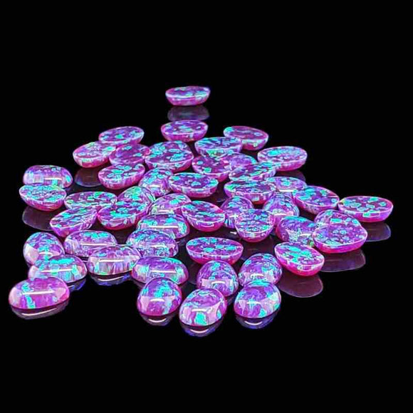 5x7mm Oval Opal Cabochon - OP52 Sleepy Lavender #2 - Opal & Findings