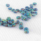 4mm Round Opal Cabochon - OP77 Royal Blue Grey - Opal & Findings