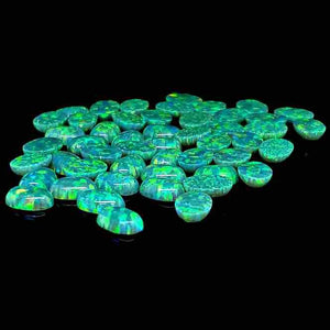 5x7mm Oval Opal Cabochon - OP11 Kiwi Green - Opal & Findings