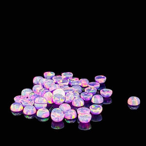 3mm Round Opal Cabochon - OP38 Multi-Lavender Purple - Opal & Findings