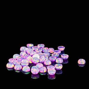 4mm Round Opal Cabochon - OP38 Multi-Lavender Purple - Opal & Findings