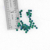 4mm Round Opal Cabochon - OP13 Peacock Blue Green - Opal & Findings