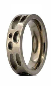 6mm Pima Titanium Ring Core Blank for Inlay -  Custom Design by Ken - Opal & Findings